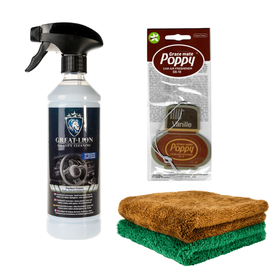 Perfect Finish and Intense Buffingtowel and Fragrance Hanger - Combination Deal