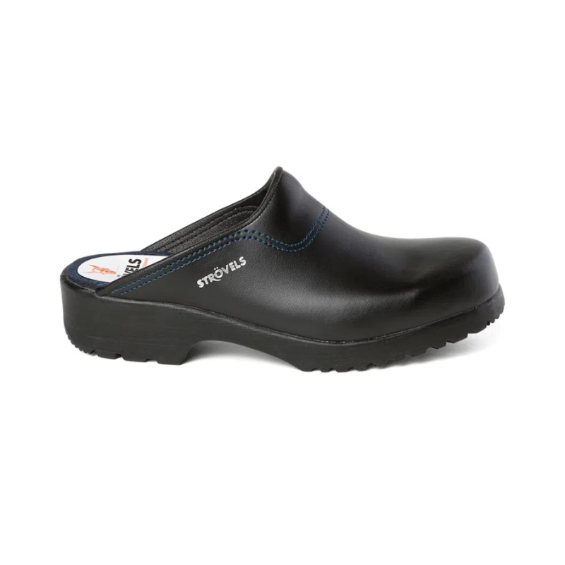 Strovels Flex 923 open hak klomp zwart – lichtgewicht & flexibel