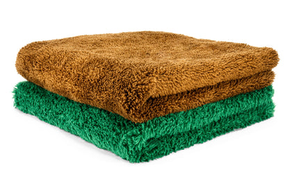 GL Intense 550GSM Buffingtowel Green &amp; Bronze (2-pack)