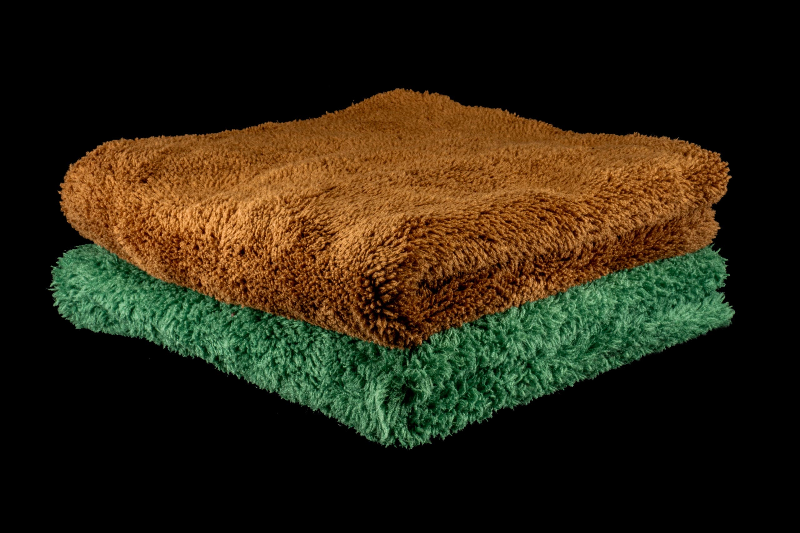 GL Intense 550GSM Buffingtowel Green &amp; Bronze (2-pack)