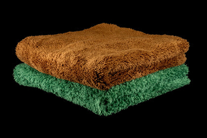 GL Intense 550GSM Buffingtowel Green &amp; Bronze (2-pack)