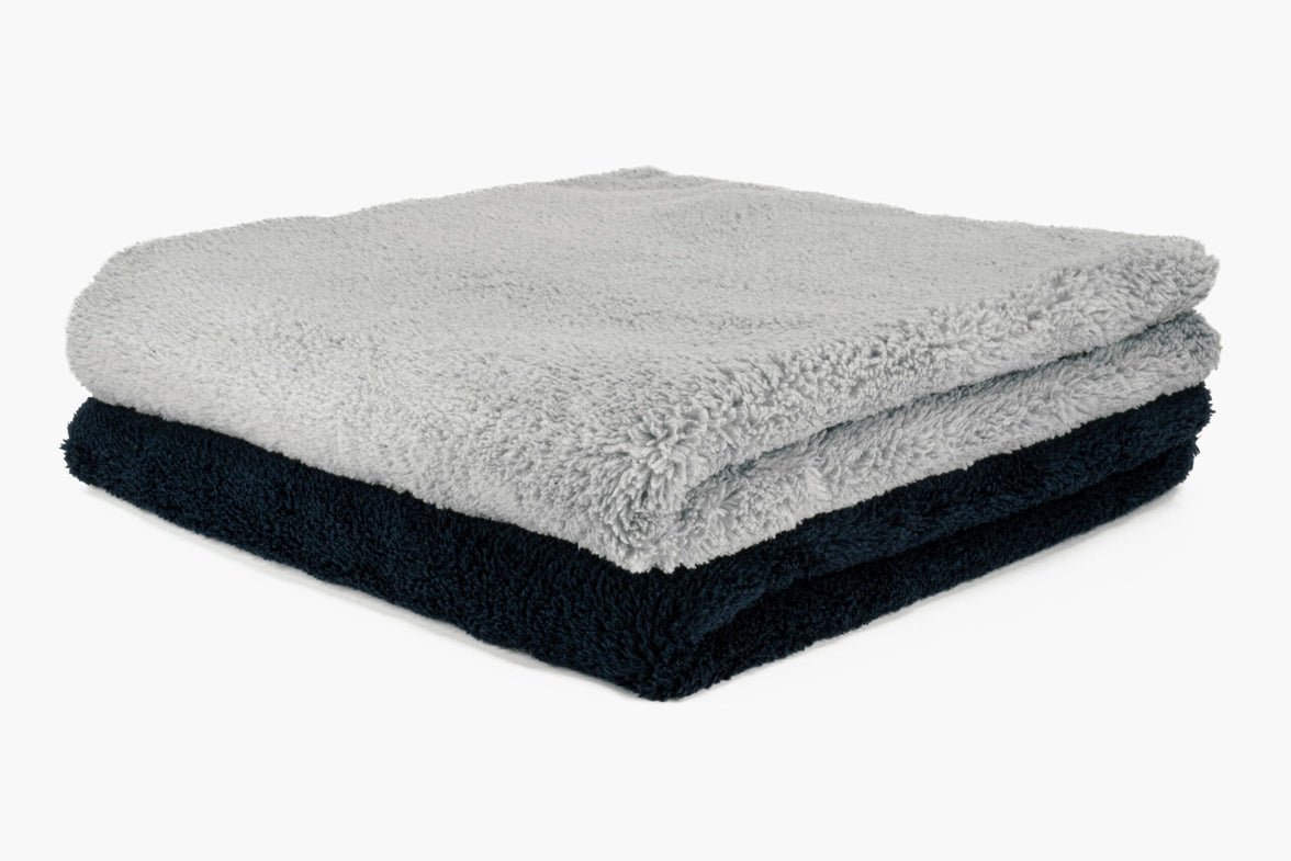 GL Determined 550GSM Buffingtowel Gray &amp; Black (2-pack)