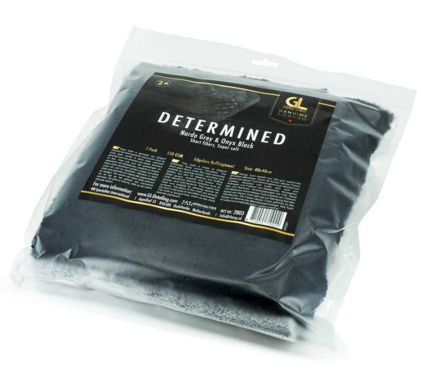 GL Determined 550GSM Poliertuch Grau und Schwarz (2er-Pack)