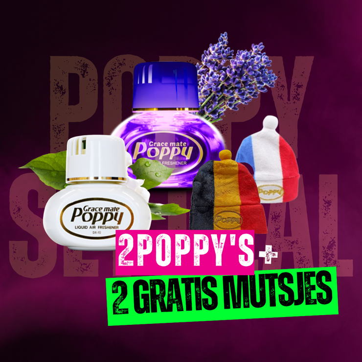 Poppy Weekend Deal – 2 Poppy’s + 2 Gratis Mutsjes