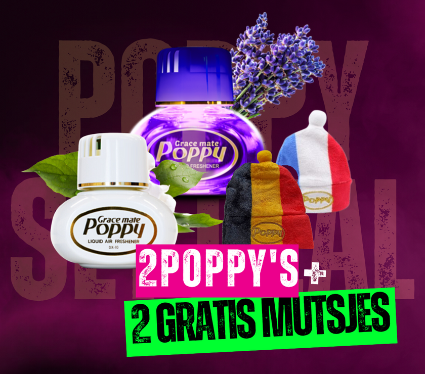Poppy Weekend Deal – 2 Poppy’s + 2 Gratis Mutsjes