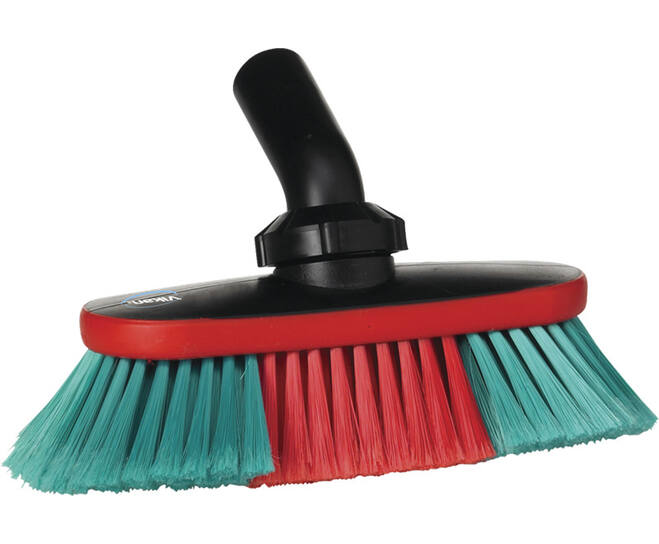 Vikan - wasborstel 24 cm watertoevoer stootrand