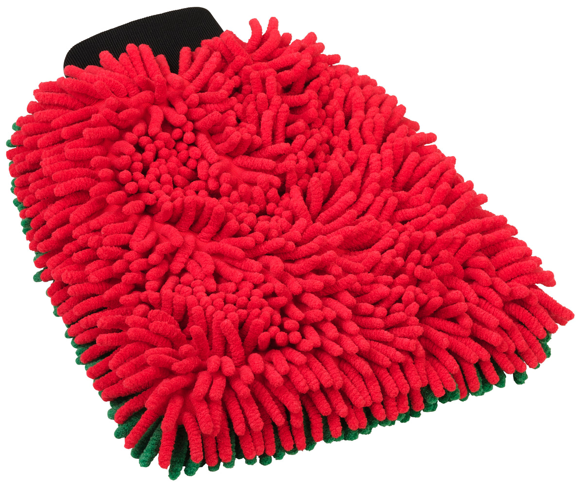 Vikan - Microvezel Washandschoen Rood/Groen - 23x30 cm