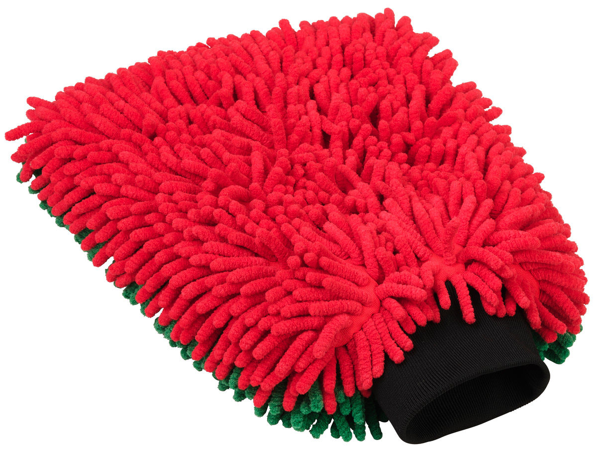 Vikan - Microvezel Washandschoen Rood/Groen - 23x30 cm