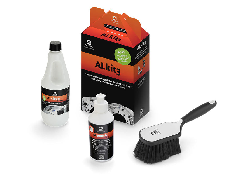 Alcoa – Reinigungsset (ALpolish, ALbrush, ALclean 1ltr)