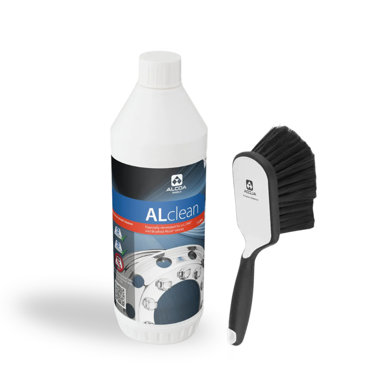 Alcoa Alclean 1L velgen shampoo voor reinigen van aluminium velgen met albrush2 borstel