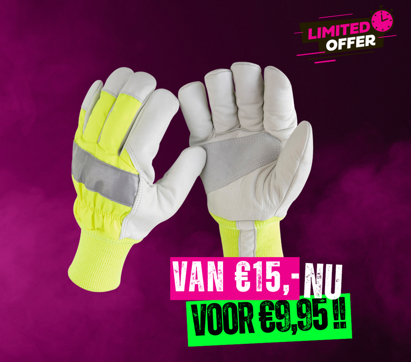 Gele Werkhandschoenen – Duurzaam & Comfortabel voor Chauffeurs en Monteurs
