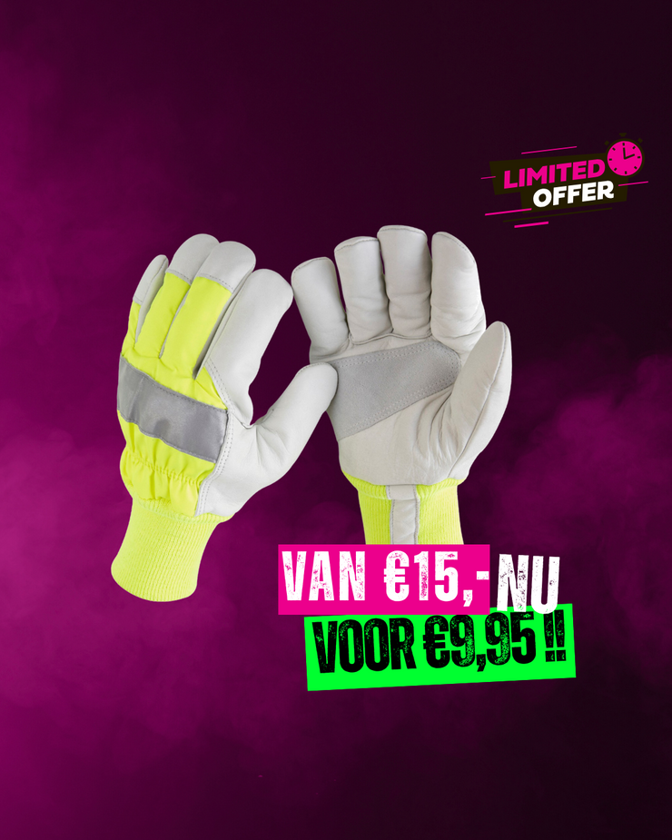 Gele Werkhandschoenen – Duurzaam & Comfortabel voor Chauffeurs en Monteurs