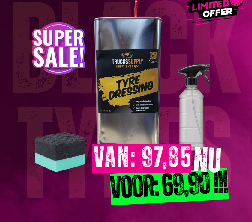 5L Tyre Dressing Weekend Deal – Beschadigde verpakking, 100% werkend
