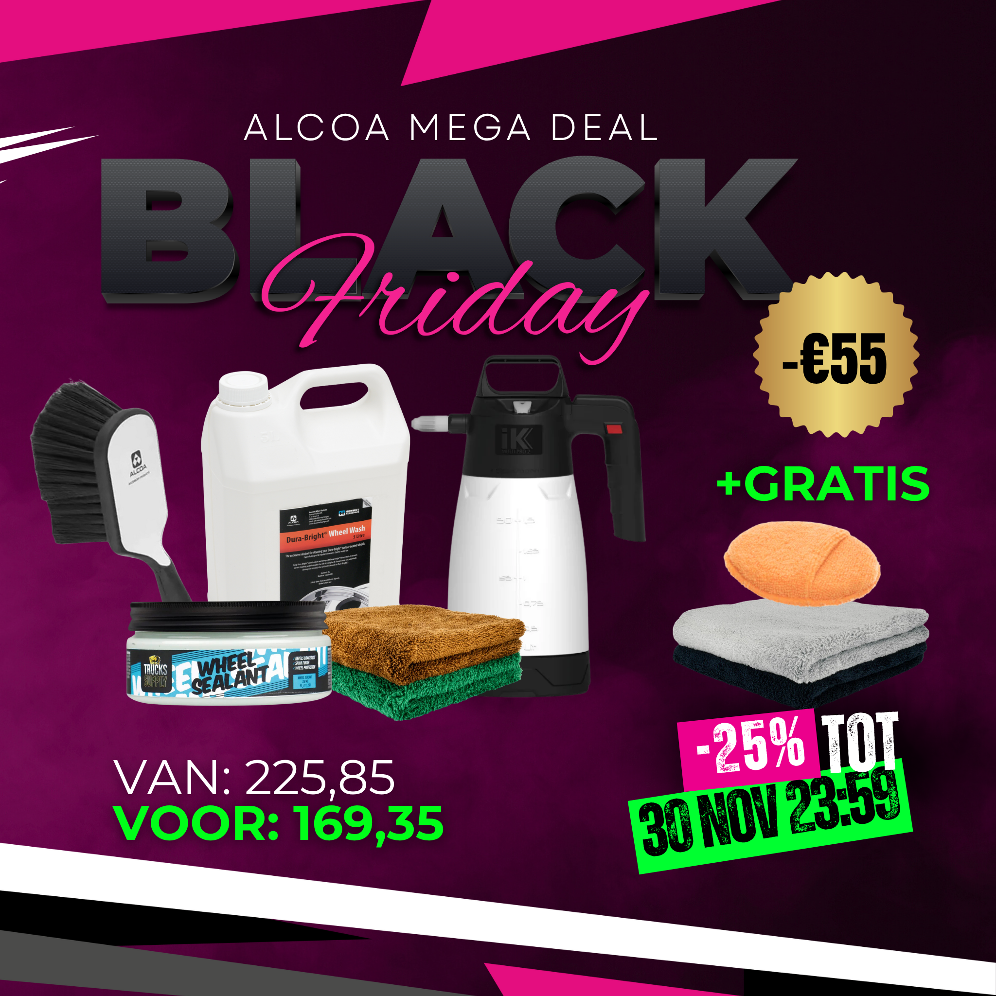 Alcoa Dura-Bright Velgen Reinigingspakket