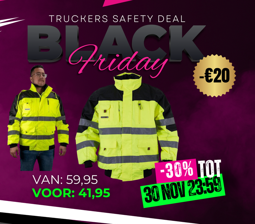 Dunlop Veiligheidsjas – Reflecterende Werkjas voor Truckers | Verkrijgbaar in Meerdere Maten
