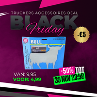 All Ride Chroom Stier – Robuuste & Stoere Mascotte voor Truckers