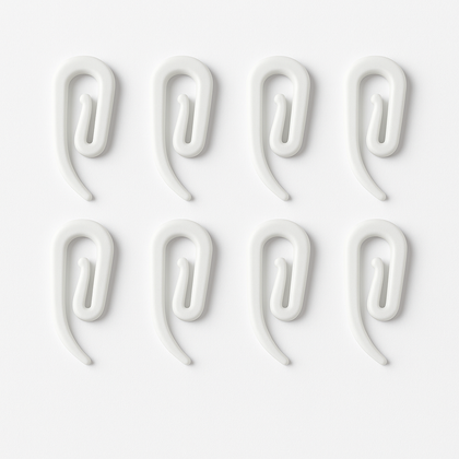 Gordijnhaakjes Wit – 50 stuks voor Truckcabine – Universele Montage