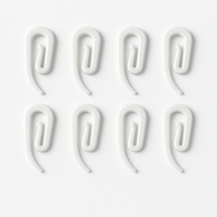 Gordijnhaakjes Wit – 50 stuks voor Truckcabine – Universele Montage