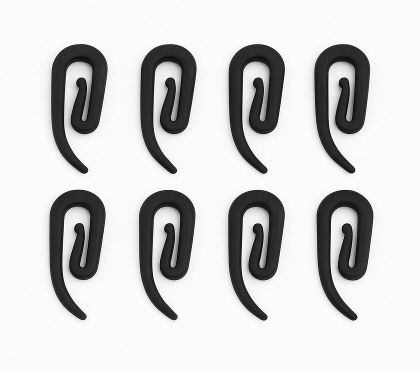 Gordijnhaakjes Zwart – 50 stuks voor Truckcabine – Universele Montage