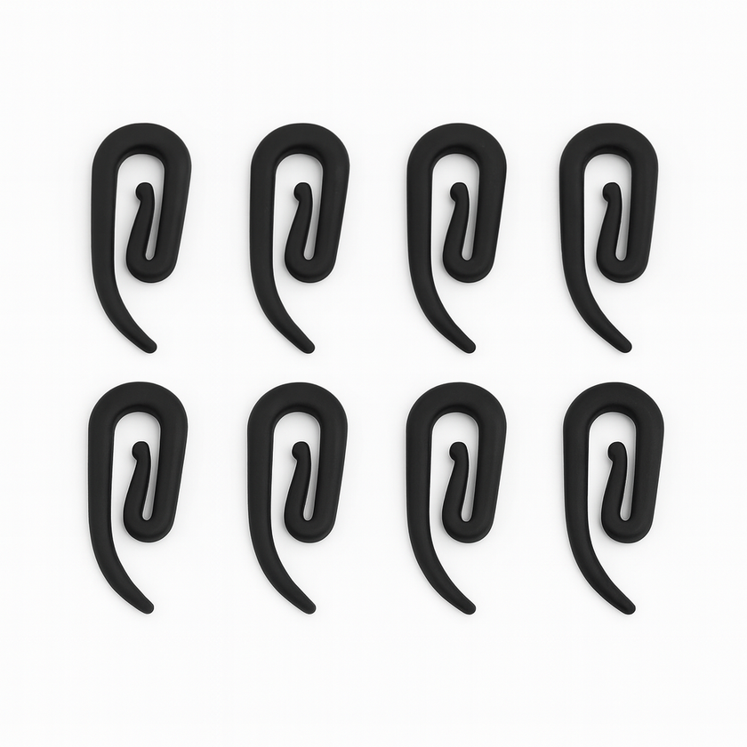 Gordijnhaakjes Zwart – 50 stuks voor Truckcabine – Universele Montage