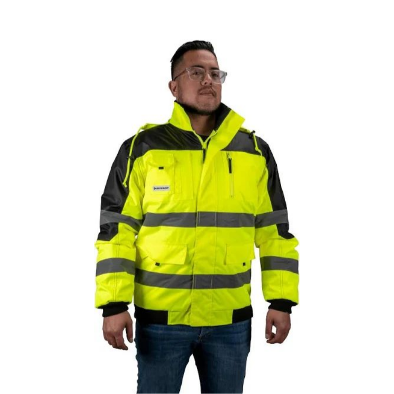 Dunlop Veiligheidsjas – Reflecterende Werkjas voor Truckers | Verkrijgbaar in Meerdere Maten
