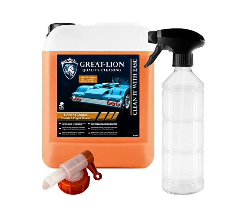 Great-Lion Power Cleaner Chassis & Motor 5L Set – sterke, veilige ontvetter voor chassis, motorruimte en dekzeilen