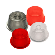 Gylle Losse Lens – Smoke / Rood / Oranje – Vervangingsglas voor Deense Breedtelampen