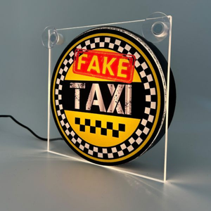 Lichtbakje luxe fake taxi met licht