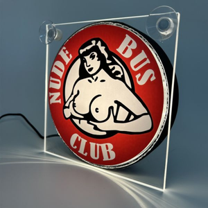 Lichtbakje luxe nude bus club met licht