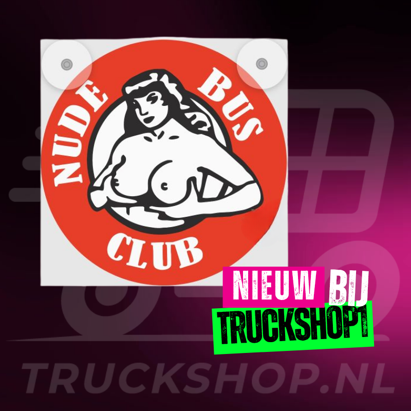 Leuchtkasten de Luxe Nude Bus Club – 5V USB Kabinenbeleuchtung 17x17 cm