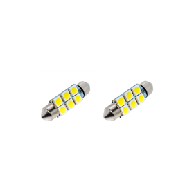 Festoon 6 LED 24V Rood 38mm – C5W LED Interieurverlichting (Set van 2)