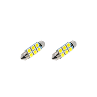 Festoon 6 LED 24V Rood 38mm – C5W LED Interieurverlichting (Set van 2)