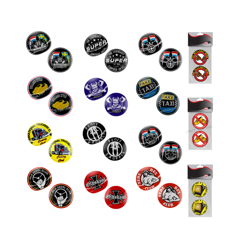 Deur Sticker Set van 2 – Truck Deur & Deurtrede Stickers (Verschillende Varianten)