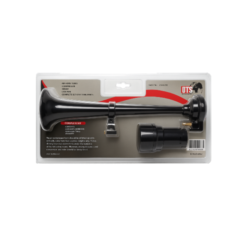 Lufthorn mit Kompressor 12V – Kompletter Airhorn Satz für LKW & Bus | Black Edition