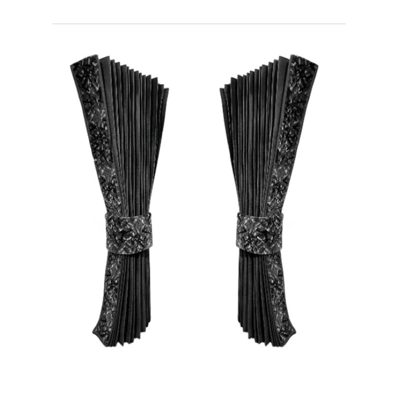 Vrachtwagen Zijgordijnenset Deens Pluche Grijs – Grijze Binnenkant