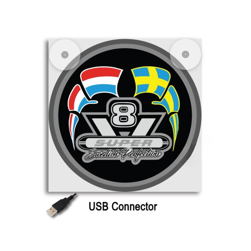 Lichtbakje de Luxe Swedish Perfection V8 – 5V USB & USB-C Cabineverlichting 17x17 cm