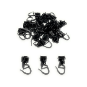 Gordijn Runners Zwart 25 Stuks – Met Haakje voor Volvo, MAN & Iveco Vrachtwagens