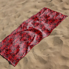 Handdoek Deense Pluche Rood – Luxe Cabine Handdoek voor Truck & Auto