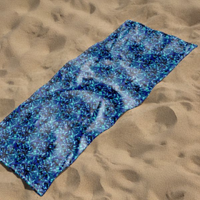 Handdoek Deense Pluche Blauw – Luxe Cabine Handdoek voor Truck & Auto