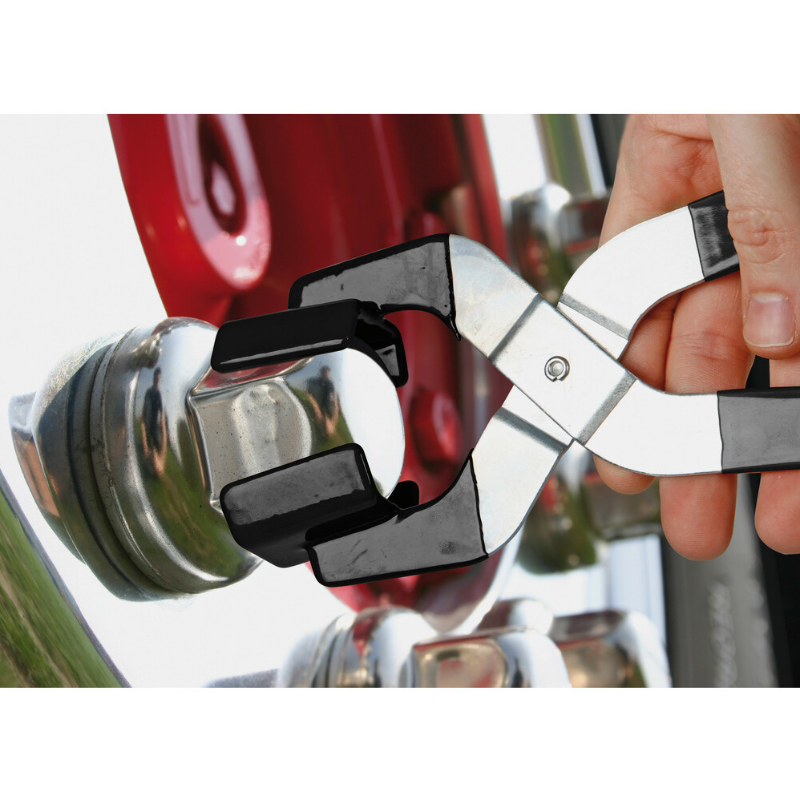 Wielmoerdoppen Tang – Verwijderaar voor Wielmoerkappen