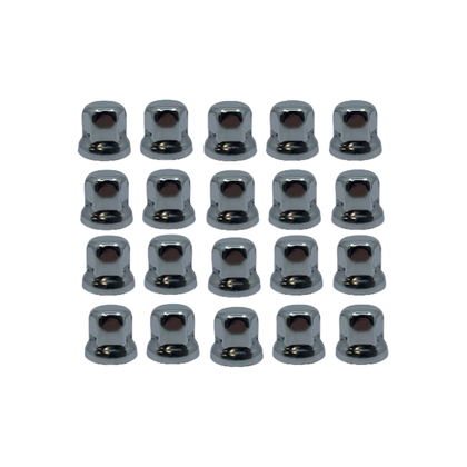 Wielmoerdoppen Vrachtwagen – 32 & 33 mm – Chrome, Zwart, Wit, Grijs & Staal