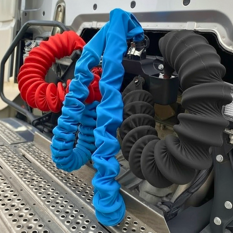 Schlauchschutz Schwarz – Schutzhülle Für Druckluftspirale LKW