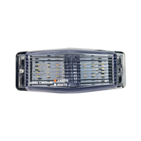 Dubbelbrander LED Helder Wit Glas Oranje/Wit 12–24V