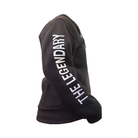 Hoodie-Vest met Geborduurd Logo Legendary Diesel – Zwart | S t/m 3XL