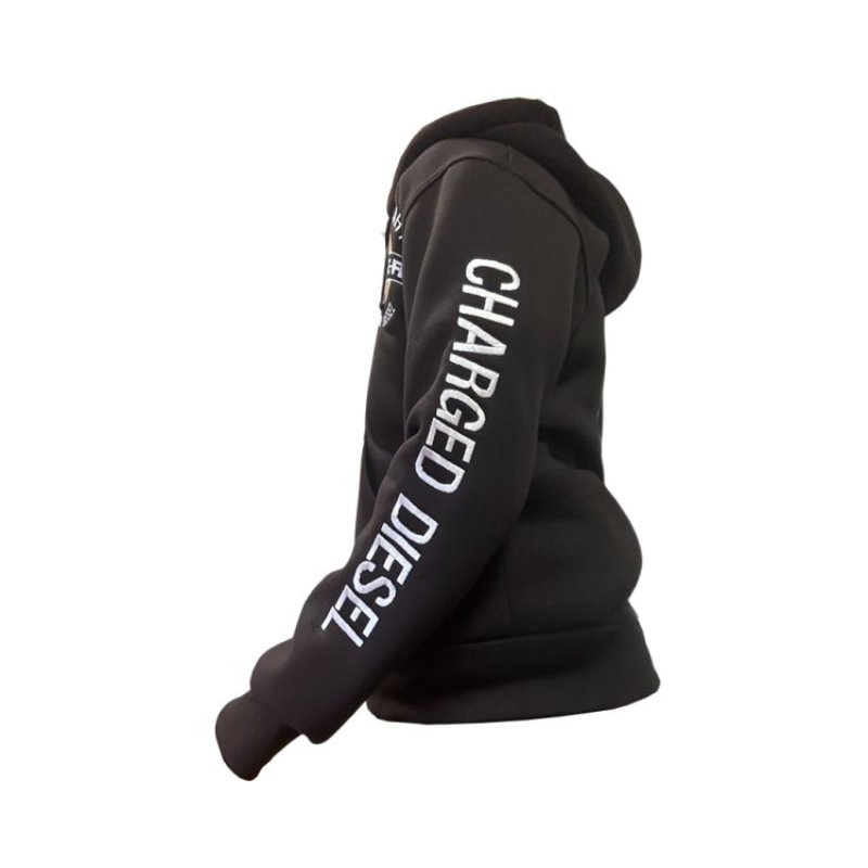 Kapuzenweste mit gesticktem Logo Legendary Diesel – Schwarz | S bis 3XL