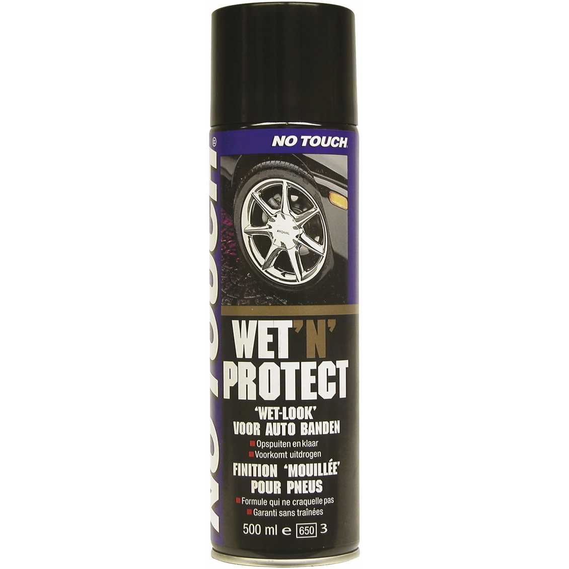 No Touch Wet 'N Protect Bandenzwart – Langdurige bescherming en diepe glans voor vrachtwagen banden