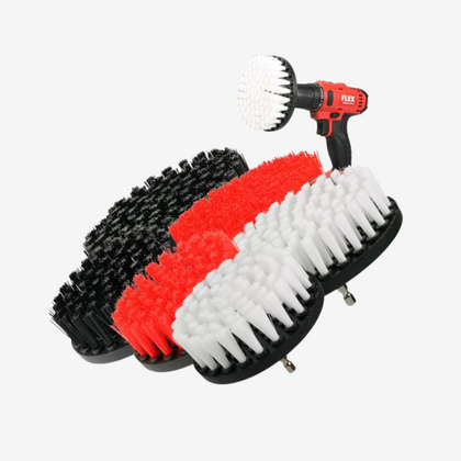 Tapijtborstel Set (3 stuks, 120 mm) – Nylon Carpet Drill Brushes voor Auto & Truck