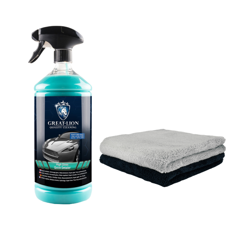 Hochglänzender Quick Detailer + Determined 2er-Pack – Combideal
