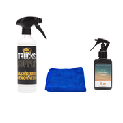 Truckssupply Dashboard renovator and Truckfume with microfiber cloth