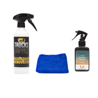 Truckssupply Dashboard renovator en Truckfume met microvezeldoek